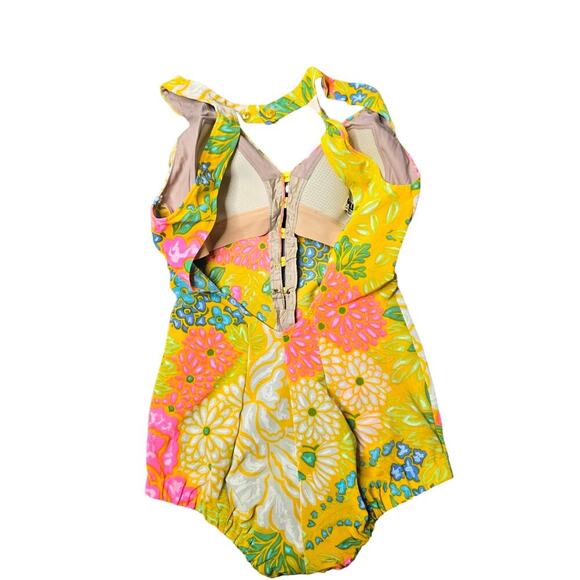 Cole of California Vintage One Piece Floral Swimsuit Size: M - Picture 6 of 13